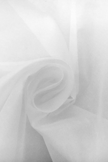 Italian Cotton Organdy in White0