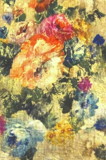 Metallic Silk Blend Cloqué0