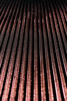 Metallic Ottoman in Old Rose0