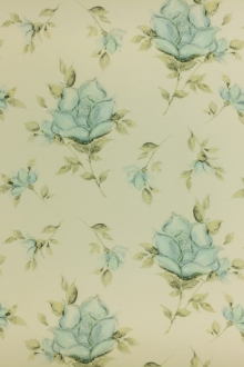 Printed Heavy Silk and Wool with Lightly Sketched Florals0