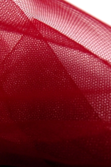 Italian Nylon Tulle in Bordeaux1
