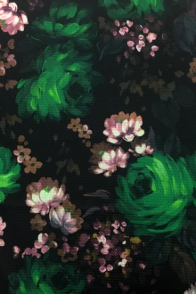 Impressionist Flower Knit Pique0