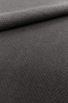 Japanese Cotton Pique Knit in Graphite0