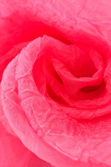 Crushed Silk Organza in Neon Pink0