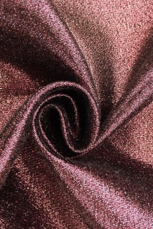 Polyester and Cotton Blend Lamé in Bordeaux0