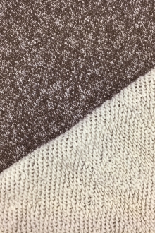 Large Loop Cotton French Terry Knit in Coffee0