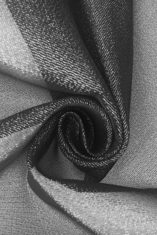 Italian Metallic Crinoline in Dark Silver0