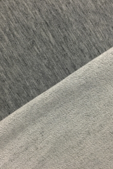 Japanese Cotton French Terry in Medium Heather Grey0