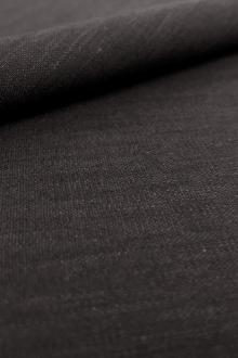 Stretch Linen Rayon Blend in Black0