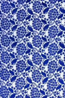 Embroidered Tulle with Leaves 0