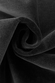 Como Cotton Upholstery Velvet in Black0
