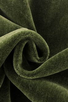Nevada Mohair Velvet in Olive Green0