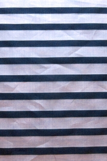 Silk Blend Stripe Organza0