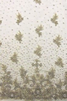 Beaded Embroidered Tulle0