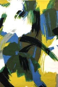 Japanese Cotton Rayon Challis With Abstract Print0