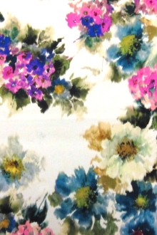 Printed Silk Charmeuse0