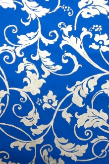 Metallic Printed Light Weight Silk Blend Zibeline0