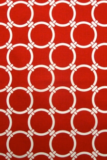 Cotton Canvas Chain Links Print0