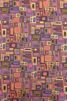 Metallic Printed Silk Chiffon0