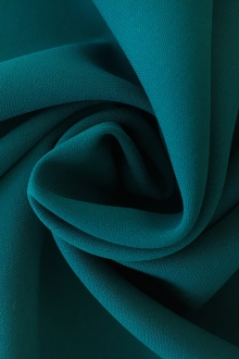 Polyester and Spandex Stretch Crepe in Teal0