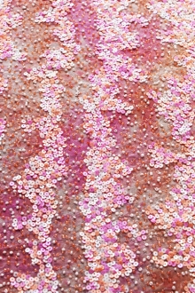 Sequins on Silk Chiffon0