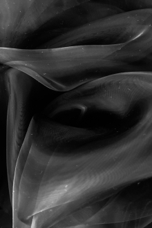 Japanese Ultra Sheer Onion Skin Organza in Black0