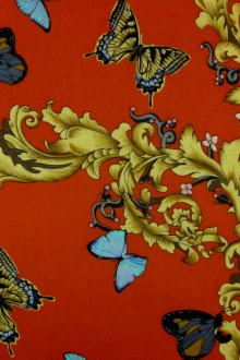 Silk Chiffon in Butterfly Print0