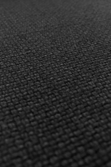 Belgian Laundered Upholstery Linen in Black0