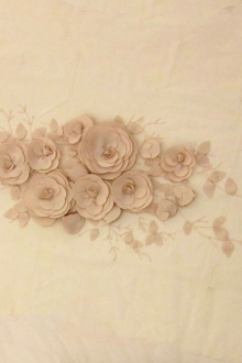 Flower Appliqué on Tulle Panel0