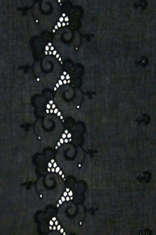 Embroidered Cotton Voile Eyelet0