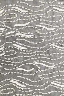 Beaded Silk Organza Panel0