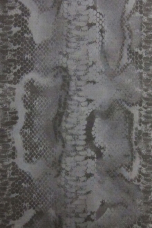 Heavy Metallic Silk Blend Printed Organza0