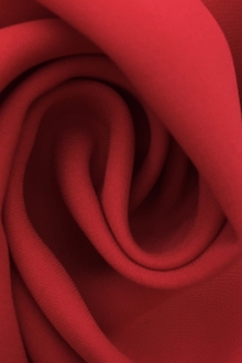 Silk and Viscose Blend Heavy Georgette in Red0