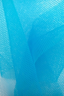 Italian Nylon Tulle in Turchese1