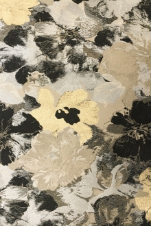 Metallic Jacquard Brocade with Florals 0
