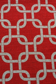 Cotton Rayon Upholstery Knots Print0