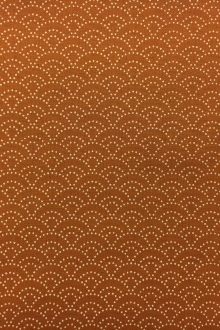 Japanese Cotton Print with Stippling Pattern in Burnt Orange0