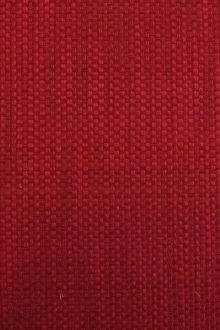 Cotton Blend Basketweave Upholstery in Rose Red0