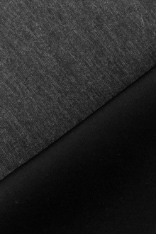 Scuba Air Knit Doubleface in Charcoal And Black0