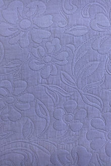 Italian Cotton Blend Floral Brocade in Lavender0