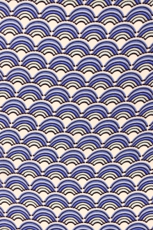 Printed Lightweight Silk Charmeuse with Repeated Geometric Patterns0