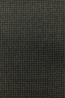 Italian Wool Cotton Blend Novelty Suiting in Navy and Olive0