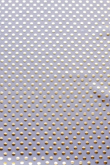 Poly Spandex with Metallic Dots0