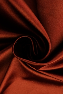 Italian Silk Duchesse Satin in Rust0
