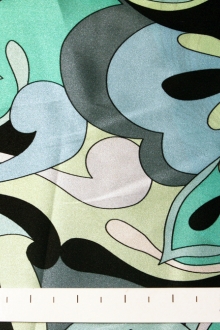 Printed Silk Charmeuse0