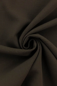 Wool Lycra Ottoman Crepe in Grey0