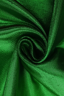 French Cotton Blend Metallic Twill in Green0