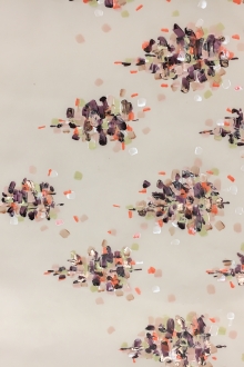 George Chakra Hand Painted Couture Silk Gazar with Impressionist Style Diamonds0