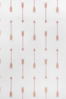 Rose Gold Metallic Arrows Cotton Print0