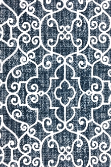 Outdoor Spun Polyester Canvas with Ornamental Print 0